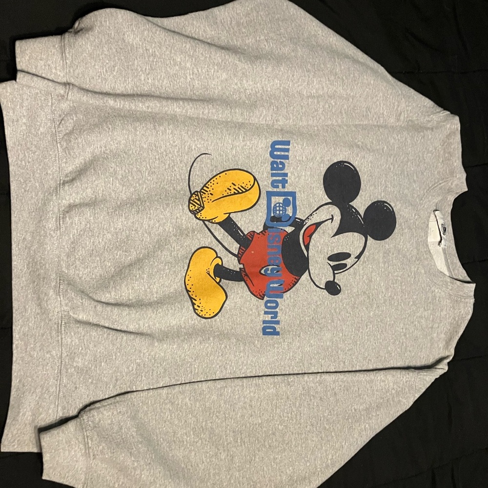 Disney Heather Gray Sweatshirt